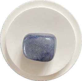 Blauquarz Trommelstein, Größe 26 x 21 mm - ohne Deko