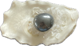 Hämatit, schwarzglänzend, Trommelstein, Größe 22 x 19 x 17 mm - ohne Deko