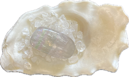 Fluorit hellviolett, Trommelstein, Größe 29 x 16 mm - ohne Deko