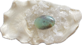 Andenopal azur blau, Trommelstein, Größe 21 x 16 mm