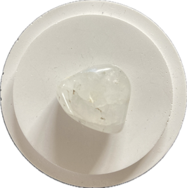 Mondstein weiß blau, Trommelstein, Größe 26 x 21 mm - ohne Deko