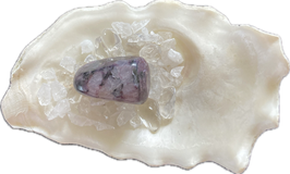 Charoit Charoid, violett gemustert, Trommelstein, Größe 19 x 17 mm - ohne Deko