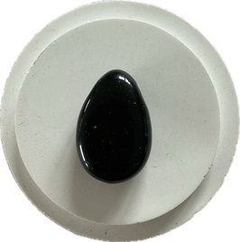 Goldfluss grün, Grünfluss, Trommelstein, Größe 31 x 21 mm - ohne Deko