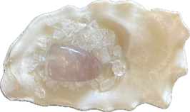 Fluorit hellviolett, Trommelstein, Größe 26 x 17 mm - ohne Deko