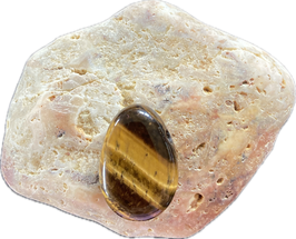 Tigerauge Anhänger, Brauntöne, gebohrt, seitliche Bohrung, Größe 30 x 20 mm - ohne Deko
