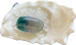 Fluorit grün, Trommelstein, Größe 30 x 18 mm - ohne Deko