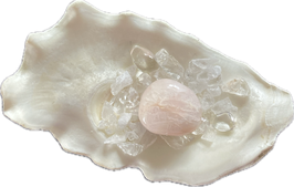 Petalit, hellrosa weiß, Trommelstein, Größe 20 x 17 mm - ohne Deko