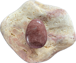 Muskovit braun rötlich gemustert, Schmuck Anhänger mit seitlicher Bohrung, Größe 28 x 20 mm - ohne Deko