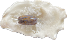 Pietersit, braun rot gemustert, Trommelstein, Größe 27 x 17 mm - ohne Deko