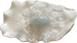 Aquamarin, Trommelstein, Größe 20 x 13 mm - ohne Deko