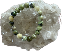 Serpentin Armband, 10 mm Kugeln, elastisch Stretchband, 20 cm lang - ohne Deko