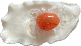 Karneol (Carneol) orange rot, Trommelstein, Größe 22 x 19 mm - ohne Deko