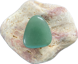 Aventurin dunkelgrün, Schmuck Anhänger mit seitlicher Bohrung, Größe 30 x 28 x 10 mm -  ohne Deko