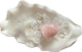Petalit, hellrosa weiß, Trommelstein, Größe 18 x 16 mm - ohne Deko