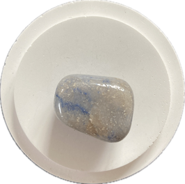 Blauquarz Trommelstein, Größe 28 x 21 mm - ohne Deko