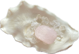 Petalit, hellrosa weiß, Trommelstein, Größe 26 x 18 mm - ohne Deko