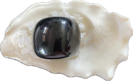 Obsidian schwarz, Trommelstein, Größe 30 x 26 x 20 mm - ohne Deko