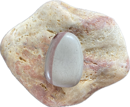 Porzellanit grau braun gemustert, Schmuck Anhänger mit seitlicher Bohrung, Größe 30 x 21 mm - ohne Deko