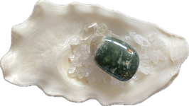 Ozean-Jaspis, bunt gemustert, Trommelstein, Größe 26 x 18 mm - ohne Deko