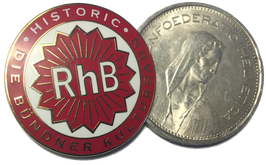 Ansteck-Coccarde «historic RhB»