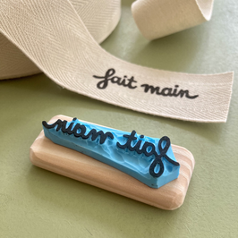 Tampon étiquette "Fait main"