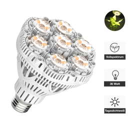 Pflanzenlampe 36 Watt, Vollspektrum, Tageslichtweiß