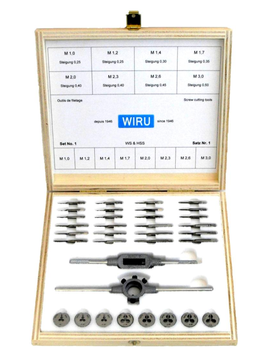 Wiru N.1 - Assortimento Utensili per Filettatura per Pendoleria - Made in Germany