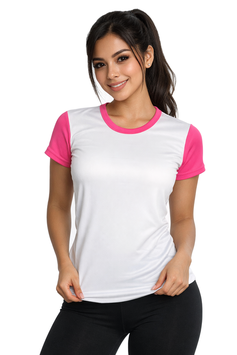 Playera Combinada Manga Corta