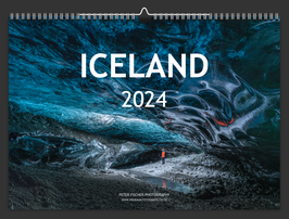 Wandkalender ICELAND 2024 A3 - seidenmatt