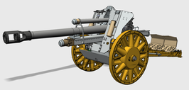 10.5 cm leichte Feldhaubitze 18  leFh-18 Metallräder Ausf.1