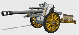 10.5 cm leichte Feldhaubitze 18  leFh-18 Metallräder Ausf.2