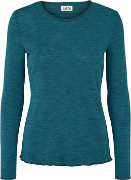 Langarmshirt 12547 Turquoise Melange plain (545) von Jalfe