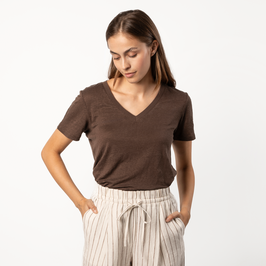 Leinen T-Shirt Talida Earth (1094) von Living Crafts