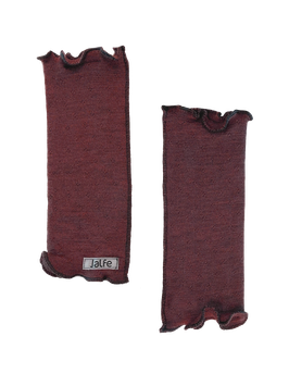 Pulswärmer Plum Melange Eyelet von Jalfe