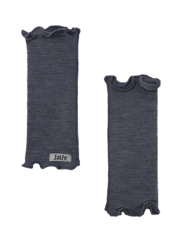 Pulswärmer Denim Melange Eyelet von Jalfe