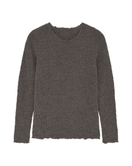 Shirt 4502 Earth Melange Bubble Wool von Blusbar