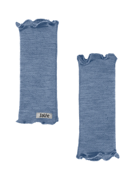 Pulswärmer Light Blue Melange Eyelet von Jalfe