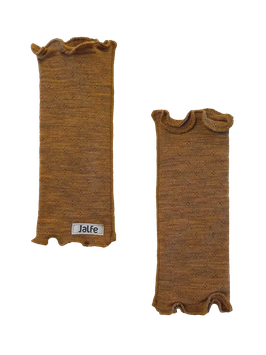Pulswärmer Mustard Melange Eyelet von Jalfe