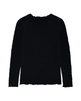 Shirt 4502 Black Bubble Wool von Blusbar