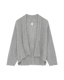 Cardigan 8503 Bubble Wool in Dawn Grey von Blusbar