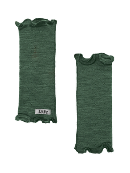 Pulswärmer Dusty Green Melange Eyelet von Jalfe