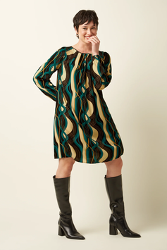 Kleid Laura Pleat Dress Elysse Black von King Louie