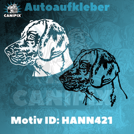 Aufkleber  Hannoverscher Schweißhund 421