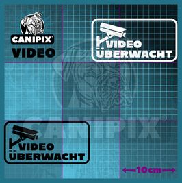 Aufkleber VIDEOÜBERWACHUNG