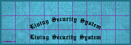 Textzeile Living Security System "Old English" 50cm