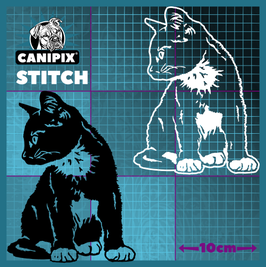 Aufkleber Katze Stitch