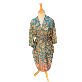 KIMONO DEWI (TURKOOIS) - UIT BALI