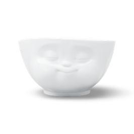 BOWL 'MUNCHING' LARGE 500 ML (WIT) - TASSEN * NIEUW*