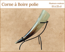 Corne à Boire polie - jusqu'à 25cl