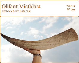Mistblást - Olifant Watusi de 87cm - Embouchure Latérale